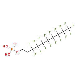 ChemSpider 2D Image | Perfluorodecyl phosphate | C10H6F17O4P