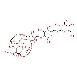 ChemSpider 2D Image | (1S,3S,4R,5R,7S,10R,11S,12S,13R,14R,16S,17R,18R,20S,23S,24R,25R,26S,28R,30R)-5-(Hydroxymethyl)-18-({[(2R,3R,4S,5R,6R)-2,4,5-trihydroxy-6-({[(2R,3R,4S,5R,6R)-3,4,5-trihydroxy-6-(hydroxymethyl)tetrahydr
o-2H-pyran-2-yl]oxy}methyl)tetrahydro-2H-pyran-3-yl]oxy}methyl)-2,6,8,15,19,21,27,29-octaoxapentacyclo[21.3.1.1~3,7~.1~10,14~.1~16,20~]triacontane-4,11,12,13,17,24,25,26,28,30-decol (non-preferred nam
e) | C36H60O30