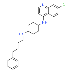 ChemSpider 2D Image | N-(7-Chloro-4-quinolinyl)-N'-(4-phenylbutyl)-1,4-cyclohexanediamine | C25H30ClN3