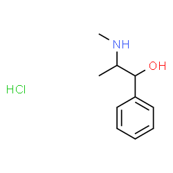 ChemSpider 2D Image | Racephedrine hydrochloride | C10H16ClNO