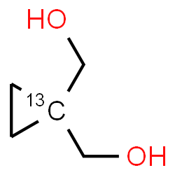ChemSpider 2D Image | (1-~13~C)-1,1-Cyclopropanediyldimethanol | C413CH10O2