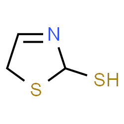 ChemSpider 2D Image | 2,5-Dihydro-1,3-thiazole-2-thiol | C3H5NS2