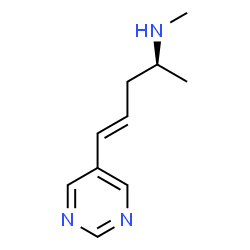 ChemSpider 2D Image | (2S,4E)-N-Methyl-5-(5-pyrimidinyl)-4-penten-2-amine | C10H15N3