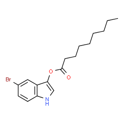ChemSpider 2D Image | 5-Bromo-3-indolyl nonanoate | C17H22BrNO2