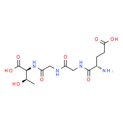 ChemSpider 2D Image | L-alpha-Glutamylglycylglycyl-L-threonine | C13H22N4O8