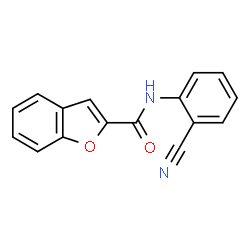 ChemSpider 2D Image | N-(2-Cyanophenyl)-1-benzofuran-2-carboxamide | C16H10N2O2