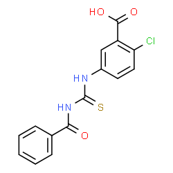 ChemSpider 2D Image | 5-[(Benzoylcarbamothioyl)amino]-2-chlorobenzoic acid | C15H11ClN2O3S