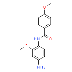 ChemSpider 2D Image | N-(4-Amino-2-methoxyphenyl)-4-methoxybenzamide | C15H16N2O3
