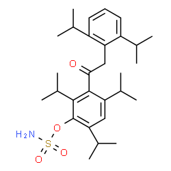 ChemSpider 2D Image | 3-[(2,6-Diisopropylphenyl)acetyl]-2,4,6-triisopropylphenyl sulfamate | C29H43NO4S