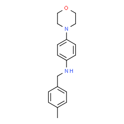 ChemSpider 2D Image | N-(4-Methylbenzyl)-4-(4-morpholinyl)aniline | C18H22N2O