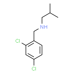 ChemSpider 2D Image | N-(2,4-Dichlorobenzyl)-2-methyl-1-propanamine | C11H15Cl2N