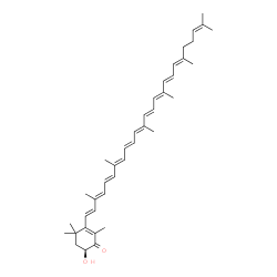 ChemSpider 2D Image | (3S)-3-Hydroxy-beta,psi-caroten-4-one | C40H54O2
