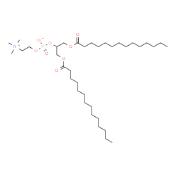 ChemSpider 2D Image | 1,3-Bis(tetradecanoyloxy)-2-propanyl 2-(trimethylammonio)ethyl phosphate | C36H72NO8P