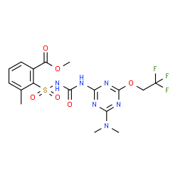 ChemSpider 2D Image | triflusulfuron-methyl | C17H19F3N6O6S