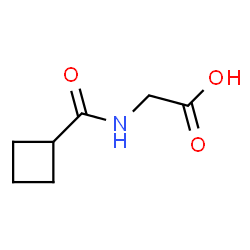 ChemSpider 2D Image | 2-(cyclobutanecarboxamido)acetic acid | C7H11NO3