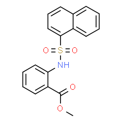 ChemSpider 2D Image | Methyl 2-[(1-naphthylsulfonyl)amino]benzoate | C18H15NO4S