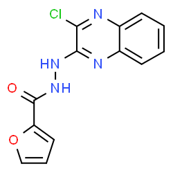 ChemSpider 2D Image | N'-(3-Chloro-2-quinoxalinyl)-2-furohydrazide | C13H9ClN4O2