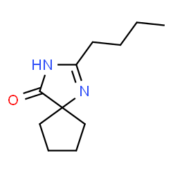 ChemSpider 2D Image | 2-Butyl-1,3-diazaspiro[4.4]non-1-en-4-one | C11H18N2O