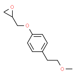 ChemSpider 2D Image | ((p-(2-methoxyethyl)phenoxy)methyl)oxirane | C12H16O3