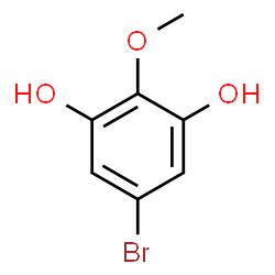 ChemSpider 2D Image | 5-Bromo-2-methoxy-1,3-benzenediol | C7H7BrO3