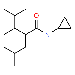ChemSpider 2D Image | N-Cyclopropyl-2-isopropyl-5-methylcyclohexanecarboxamide | C14H25NO