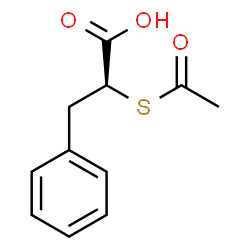 ChemSpider 2D Image | (S)-ACETYLTHIO-3-PHENYLPROPIONIC ACID | C11H12O3S