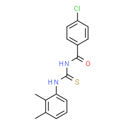 ChemSpider 2D Image | 4-Chloro-N-[(2,3-dimethylphenyl)carbamothioyl]benzamide | C16H15ClN2OS