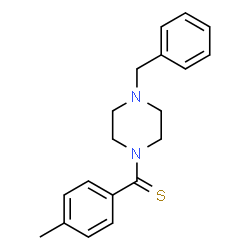 ChemSpider 2D Image | (4-Benzyl-1-piperazinyl)(4-methylphenyl)methanethione | C19H22N2S