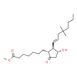 ChemSpider 2D Image | Methyl (11alpha,13E)-11-hydroxy-16,16-dimethyl-9-oxoprost-13-en-1-oate | C23H40O4