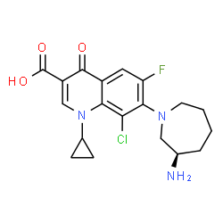 ChemSpider 2D Image | Besifloxacin | C19H21ClFN3O3