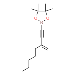 ChemSpider 2D Image | 4,4,5,5-Tetramethyl-2-(3-methylene-1-octyn-1-yl)-1,3,2-dioxaborolane | C15H25BO2