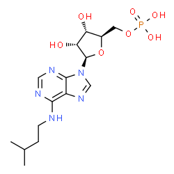 ChemSpider 2D Image | N6-ISOPENTENYL-ADENOSINE-5'-MONOPHOSPHATE | C15H24N5O7P