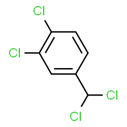 ChemSpider 2D Image | 1,2-Dichloro-4-(dichloromethyl)benzene | C7H4Cl4