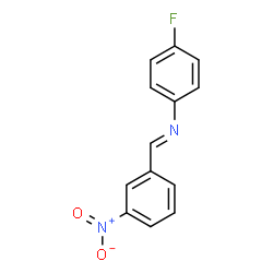 ChemSpider 2D Image | 4-Fluoro-N-[(E)-(3-nitrophenyl)methylene]aniline | C13H9FN2O2