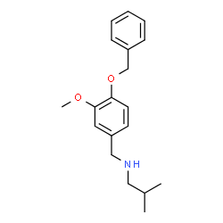 ChemSpider 2D Image | N-[4-(Benzyloxy)-3-methoxybenzyl]-2-methyl-1-propanamine | C19H25NO2