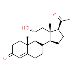 ChemSpider 2D Image | 11α-Hydroxyprogesterone | C21H30O3