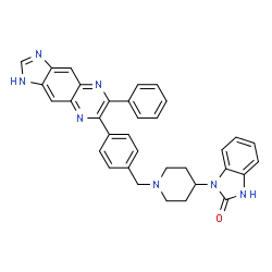 ChemSpider 2D Image | Akt Inhibitor VIII | C34H29N7O