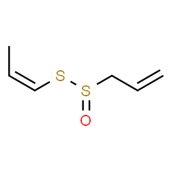 ChemSpider 2D Image | 2-propene-1-sulfinothioic acid S-1-propenyl ester | C6H10OS2