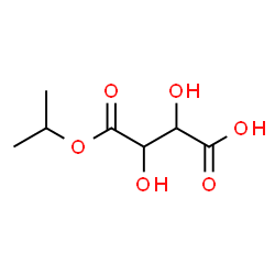 ChemSpider 2D Image | 2,3-Dihydroxy-4-isopropoxy-4-oxobutanoic acid | C7H12O6