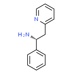 ChemSpider 2D Image | (1R)-1-Phenyl-2-(2-pyridinyl)ethanamine | C13H14N2