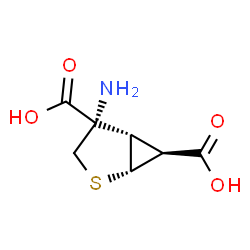 ChemSpider 2D Image | (1R,4S,5S,6S)-4-Amino-2-thiabicyclo[3.1.0]hexane-4,6-dicarboxylic acid | C7H9NO4S