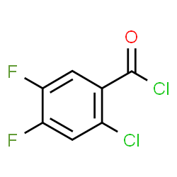 ChemSpider 2D Image | 2-Chloro-4,5-difluorobenzoyl chloride | C7H2Cl2F2O