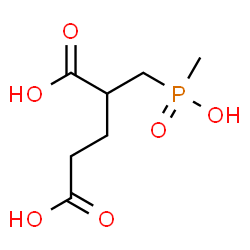 ChemSpider 2D Image | 2-{[Hydroxy(methyl)phosphoryl]methyl}pentanedioic acid | C7H13O6P