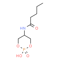 ChemSpider 2D Image | N-(2-Hydroxy-2-oxido-1,3,2-dioxaphosphinan-5-yl)pentanamide | C8H16NO5P