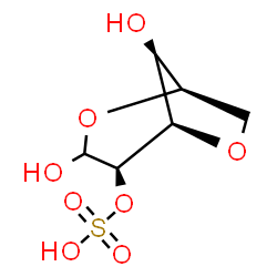 ChemSpider 2D Image | 3,6-Anhydro-2-O-sulfo-D-gulopyranose | C6H10O8S