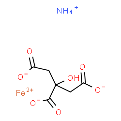 ChemSpider 2D Image | IRON AMMONIUM CITRATE | C6H9FeNO7