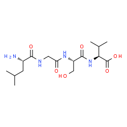 ChemSpider 2D Image | L-Leucylglycyl-L-seryl-L-valine | C16H30N4O6
