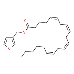 ChemSpider 2D Image | 3-Furylmethyl (5Z,8Z,11Z,14Z)-5,8,11,14-icosatetraenoate | C25H36O3