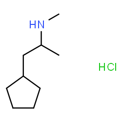ChemSpider 2D Image | cyclopentamine hydrochloride | C9H20ClN