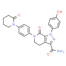 ChemSpider 2D Image | O-DEMETHYL APIXABAN | C24H23N5O4